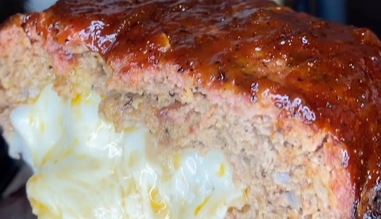 Cheese Stuffed Smoked Meatloaf